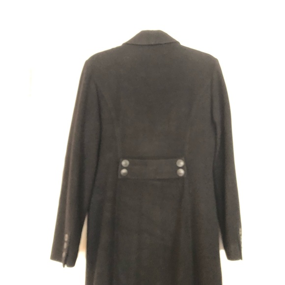 Kenneth Cole Wool/Cashmere Classic long coat Black - Picture 6 of 8